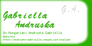 gabriella andruska business card